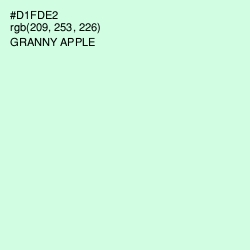 #D1FDE2 - Granny Apple Color Image